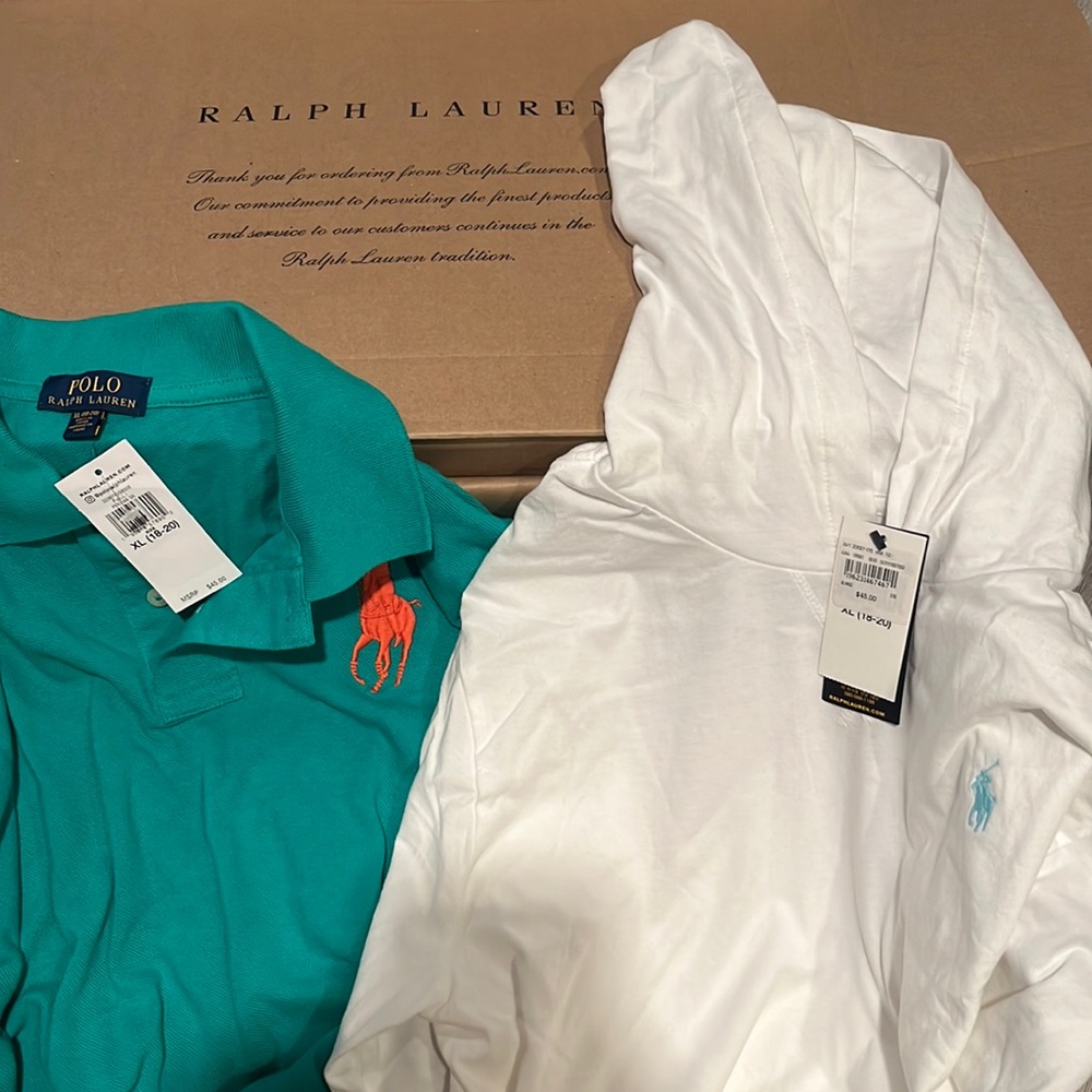Ralph Lauren boys size xL 2 pc bundle NWT